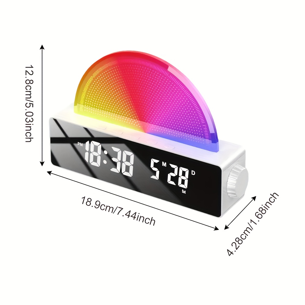 Intelligent Night Light Digital Wake Light Workday Alarm - Temu