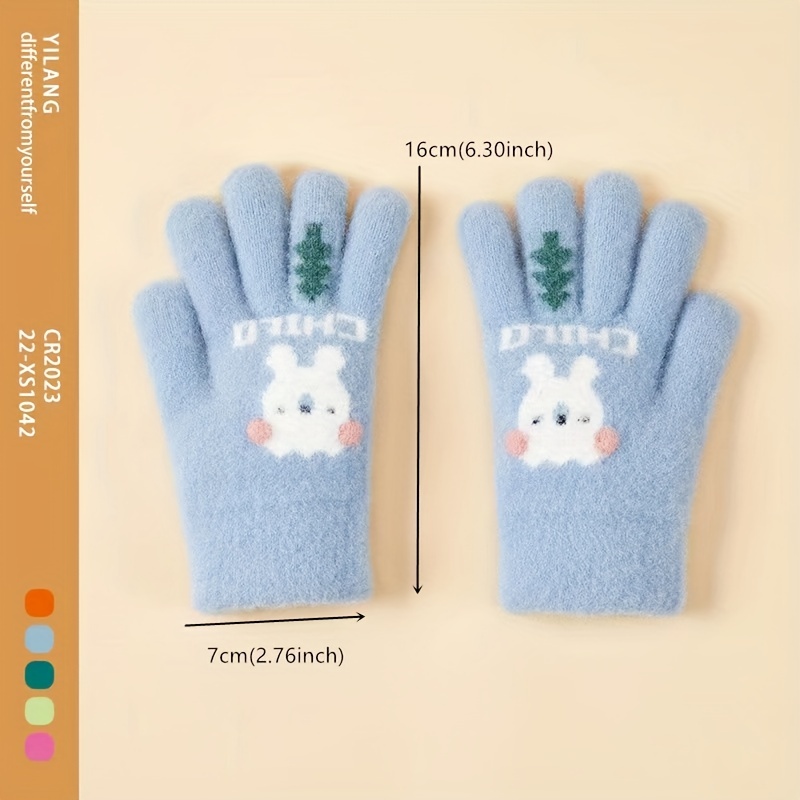 Children's Mittens Cute Gloves Outdoor Biker Touchable Boys - Temu