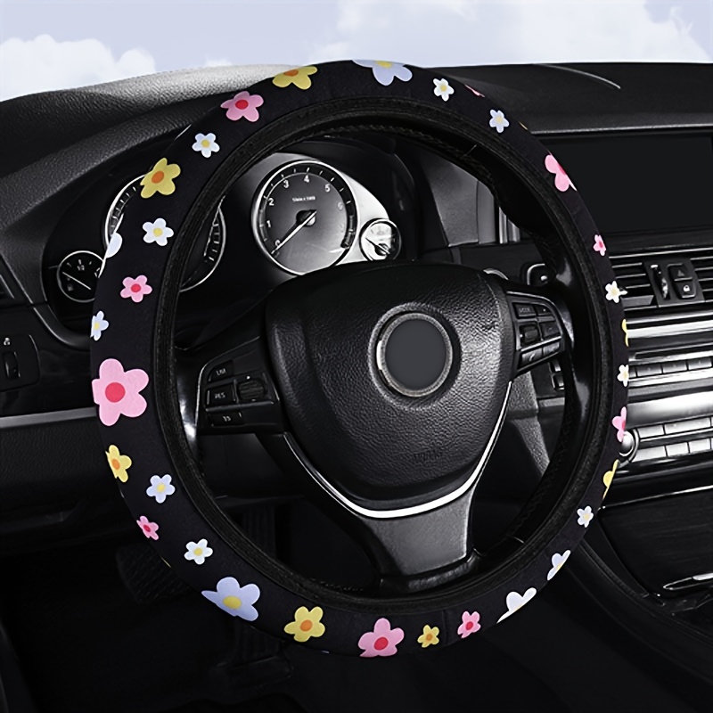 Funda Universal para volante de coche, 38cm, fresa bonita, rosa, estilo de  coche, accesorios de moda - AliExpress