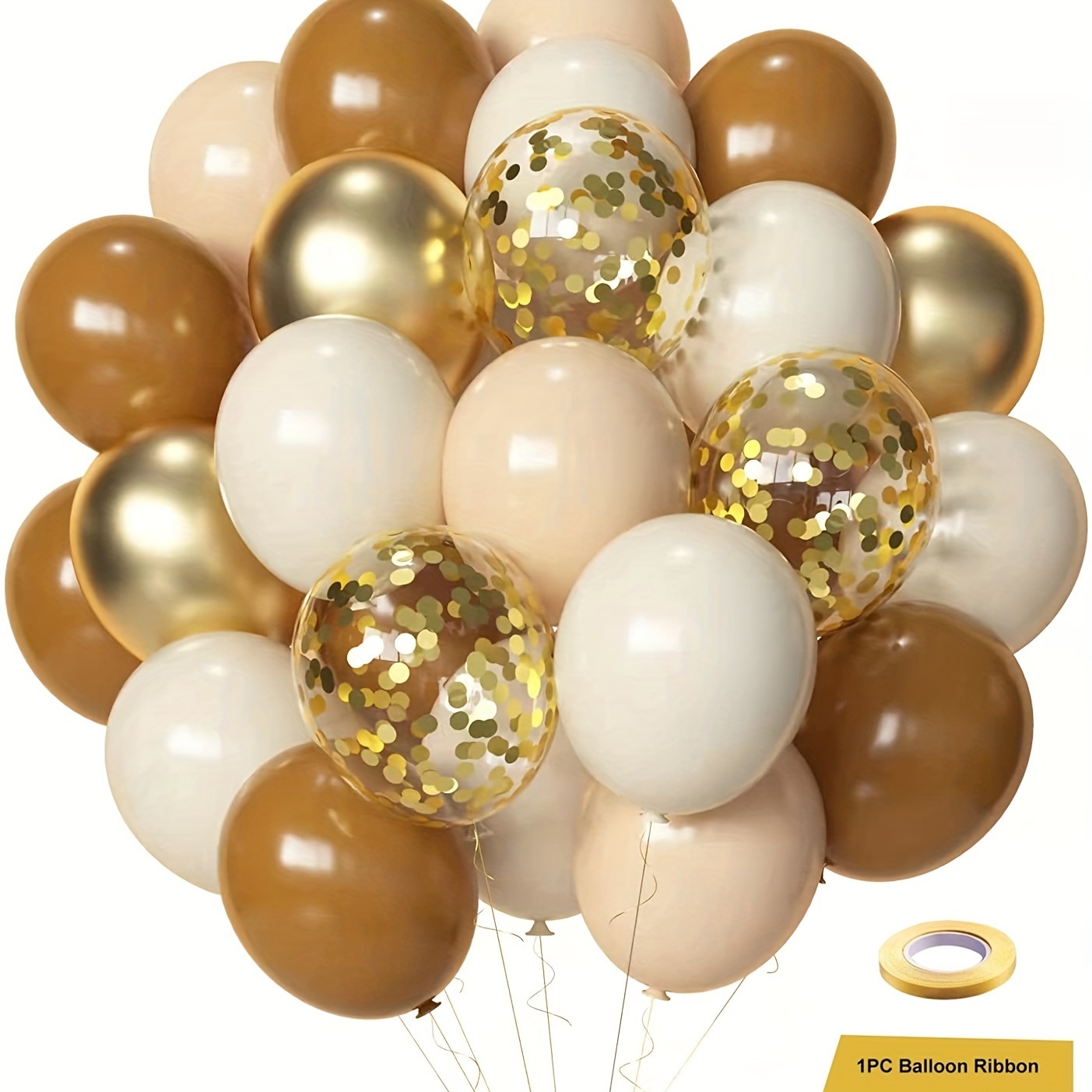 Brown Beige Blush Neutral Balloons Brown Sand White Gold - Temu Canada