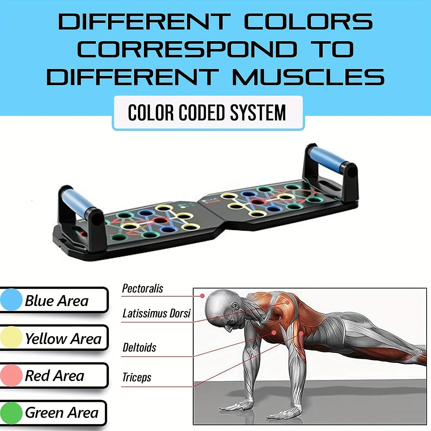 Color coded Push Up Board For Effective Strength Training - Temu