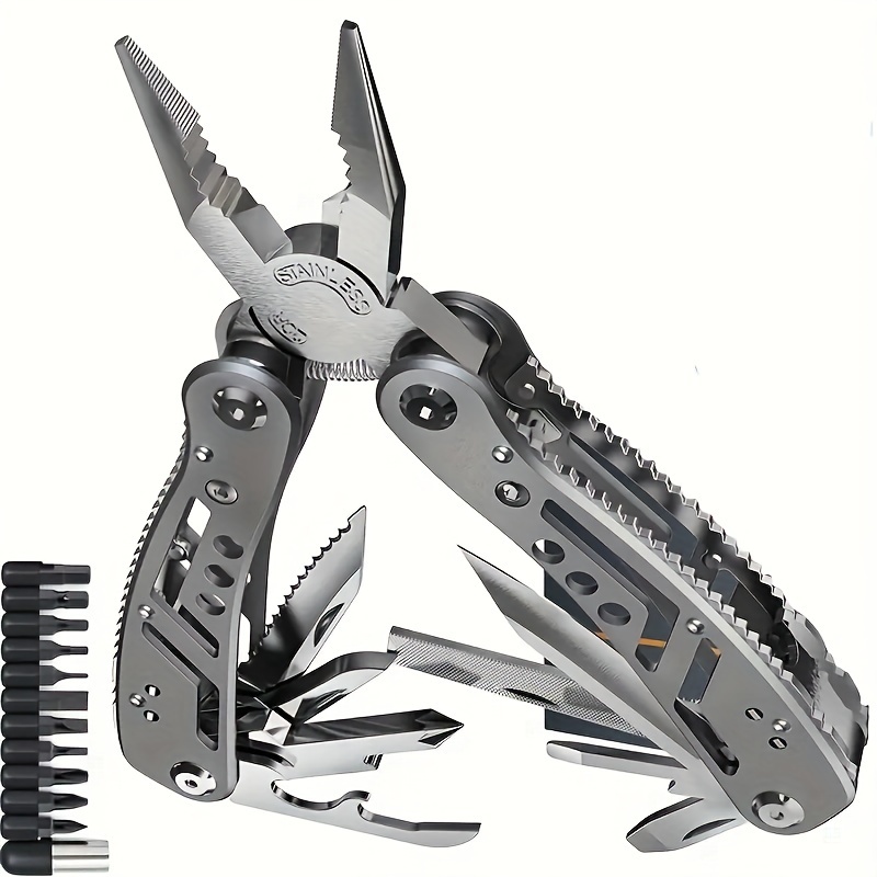 Multi Tools Camping Gear Must Haves Multifunction Pliers Knife Multitool  Card EDC Outdoor Survival Equipment Tool Set For Men - AliExpress