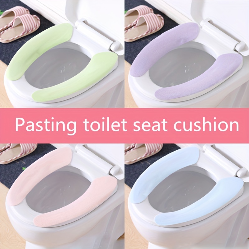 Non-slip Washable Toilet Seat Covers - Self-adhesive Universal Cushion For  Bathroom - Soft And Comfortable - Bathroom Accessories - Temu Philippines