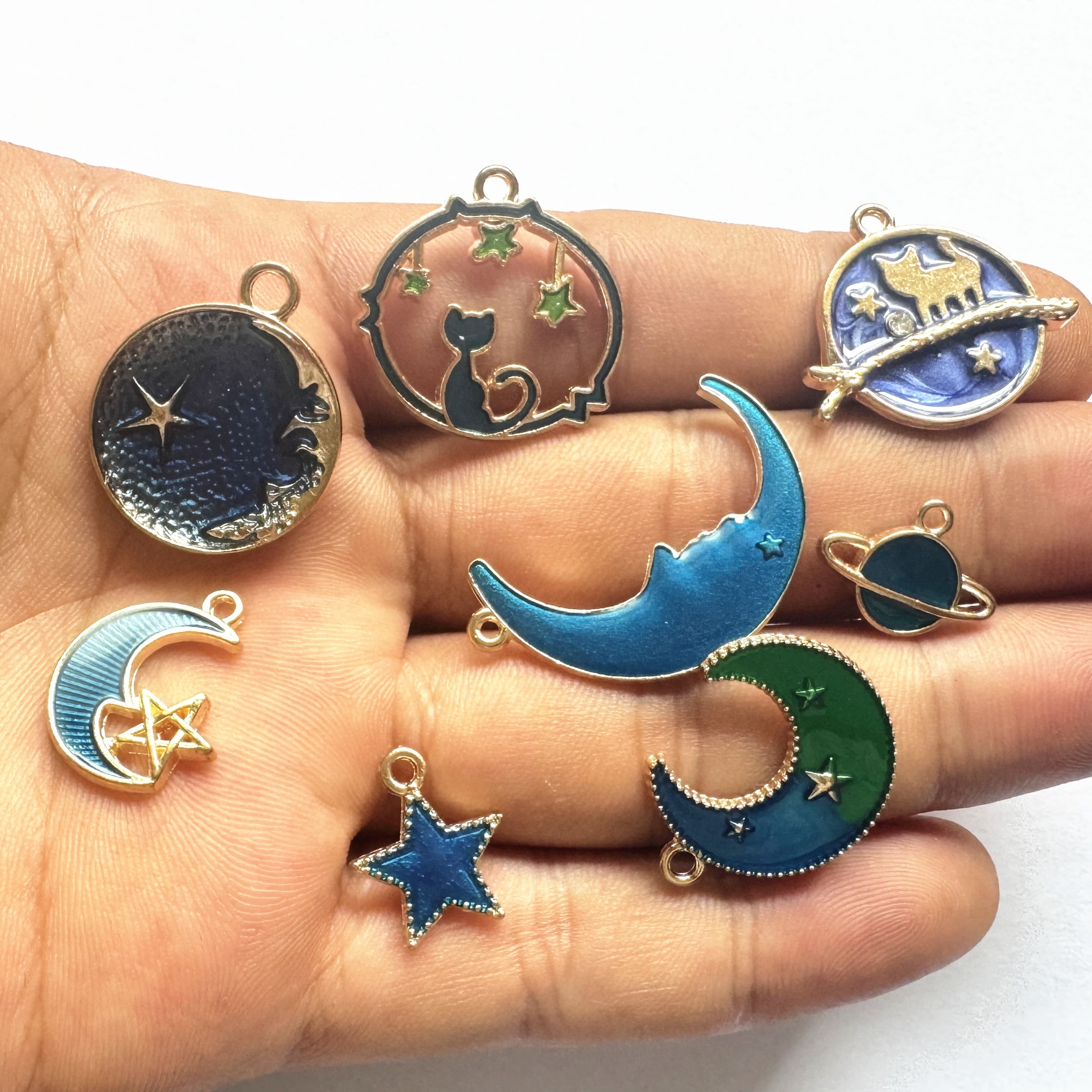 Mixed Drip Oil Alloy Pendants Cartoon Enamel Charms Bulk For - Temu