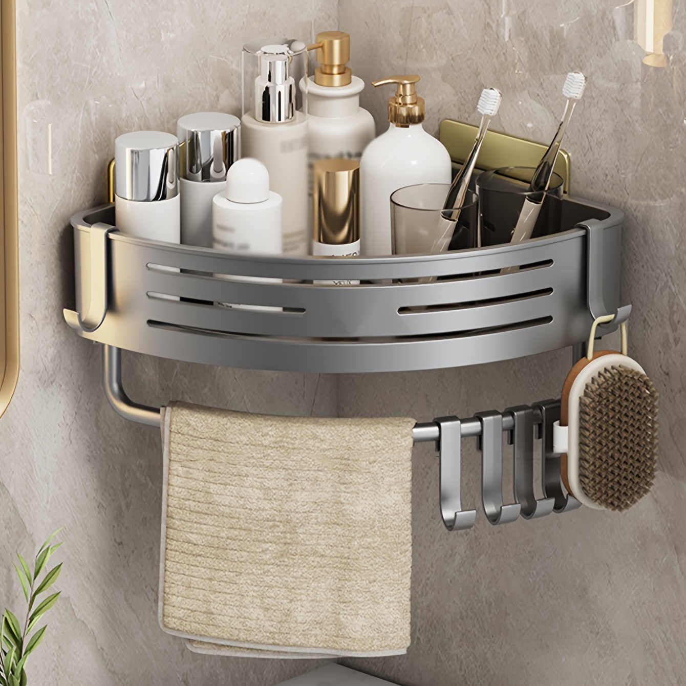 Shower Slide Bar Tray Shower Caddy Thickened Abs - Temu