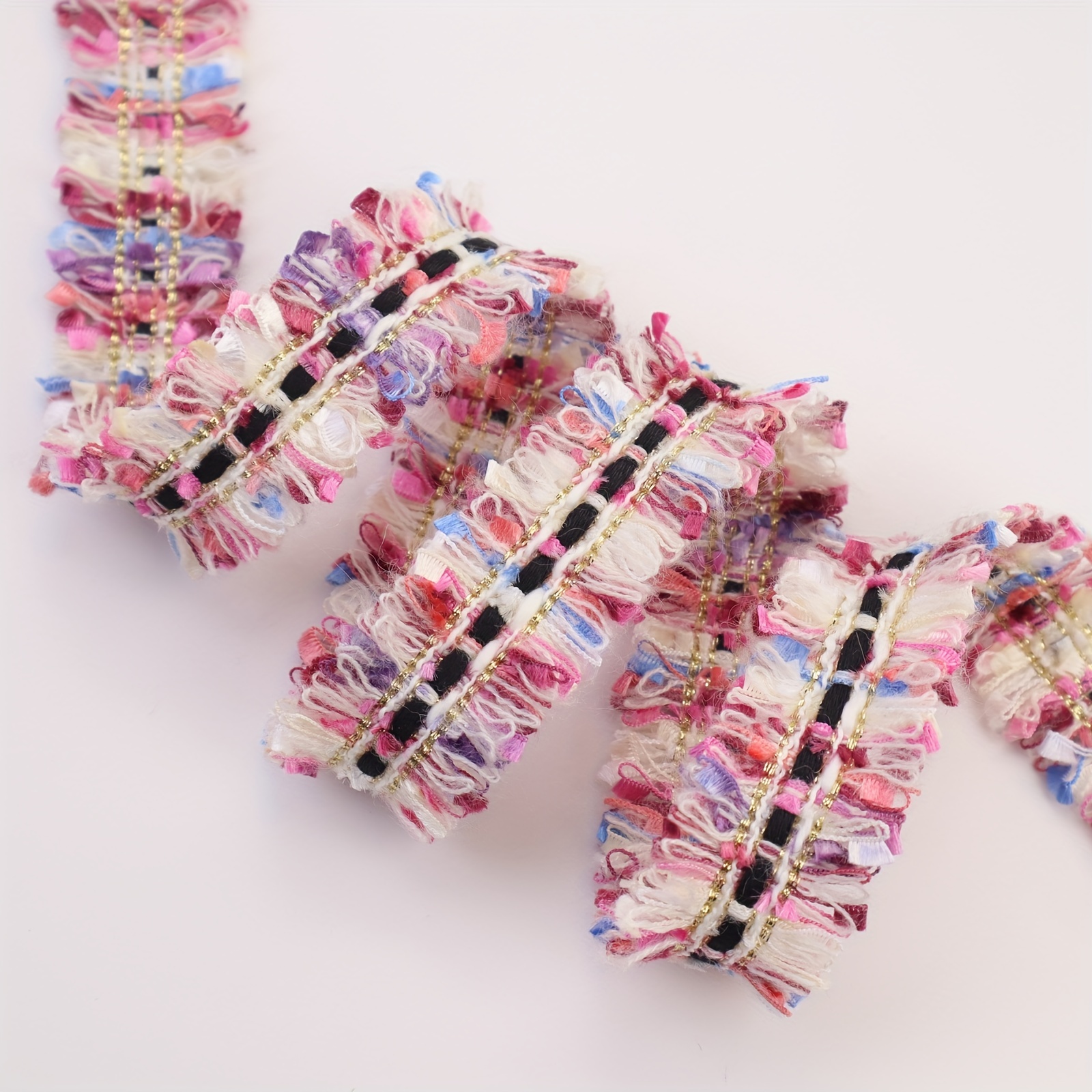 IDONGCAI Beige Cotton Lace Trim Lace Ribbon Fabric Fringe Trim DIY