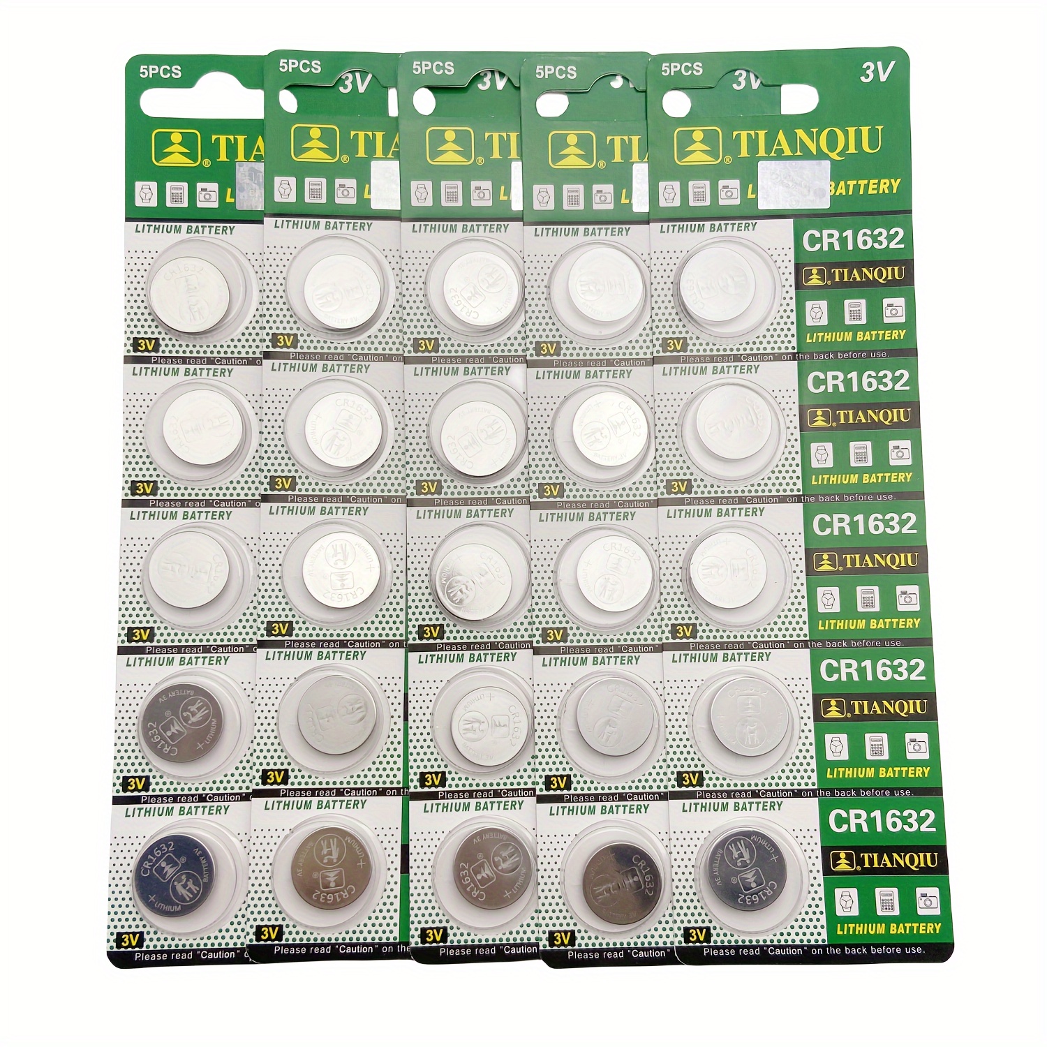 Tianqiu CR2025 3V Lithium Coin Cell Batteries (50 Batteries)