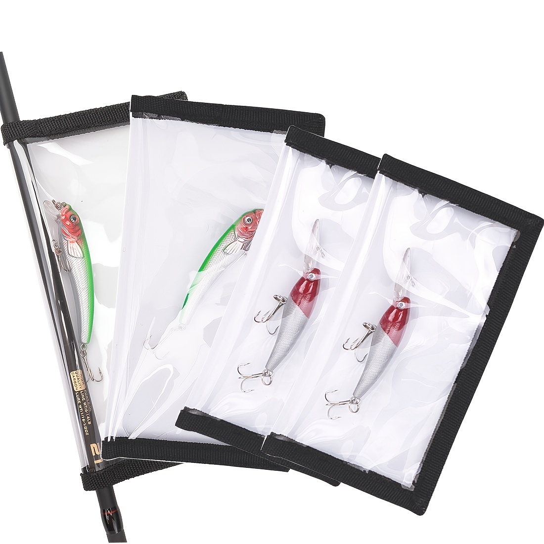 5PCS Fishing Lure Cover Lure Wraps Fishing Hook Cover Clear PVC Lure  Protector