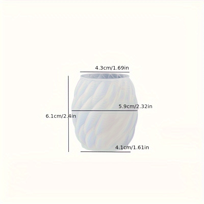 Resin Candle Mold 3d Geometric Mould For Candle Making Twirl Raindrop Shape Silicone Mold For Handmade Plaster Craft Soap Making Home Decorating Ornament
