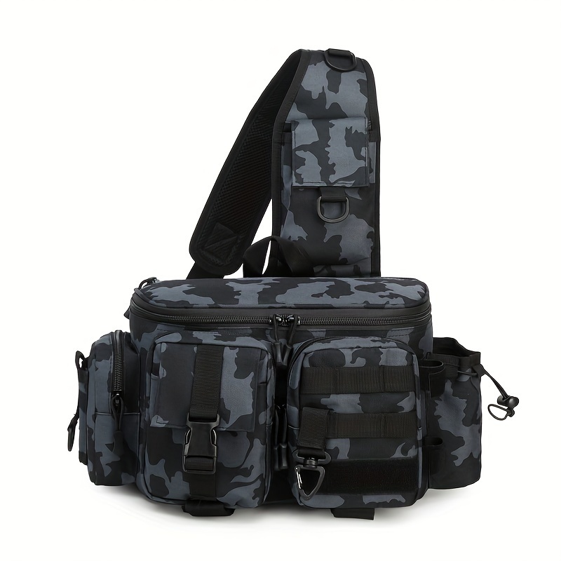 1pc Outdoor Multi Functional Shoulder Bag Multi Pocket Cross Body