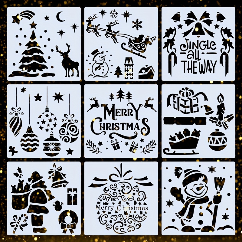 Decorative Snowflake Stencil Template Painting Stencils For - Temu