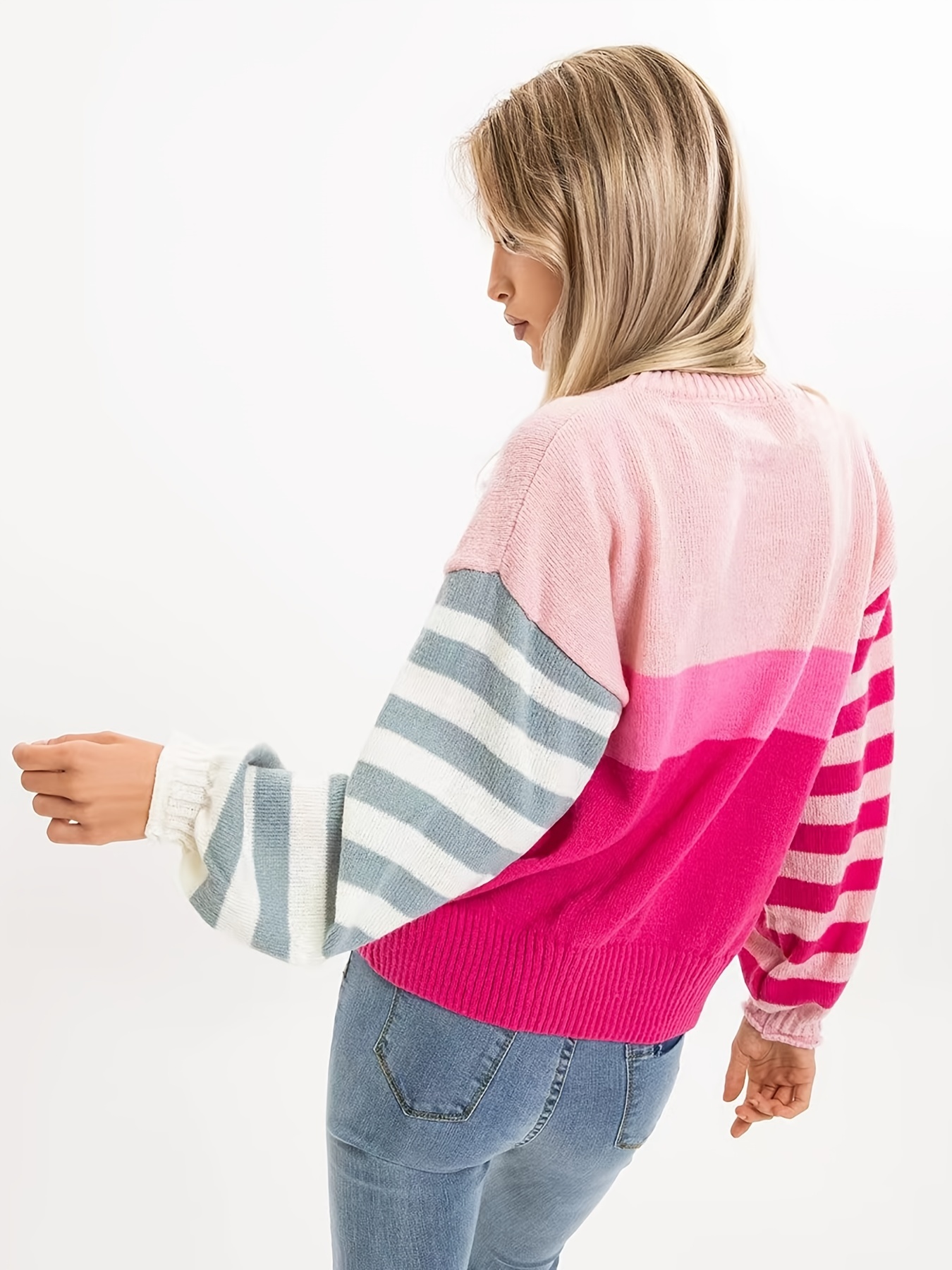 Striped Color Block Sweater