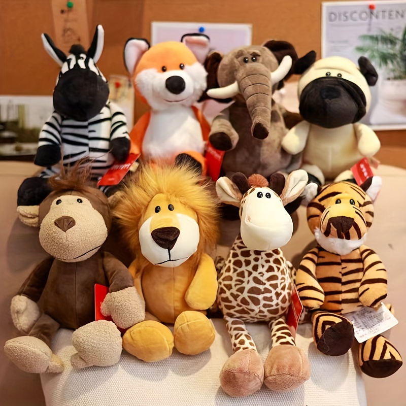 Animales de peluche, lindos peluches para fiestas temáticas de animales,  premio para profesores, estudiantes, juguetes de animales para bebés, niños  y