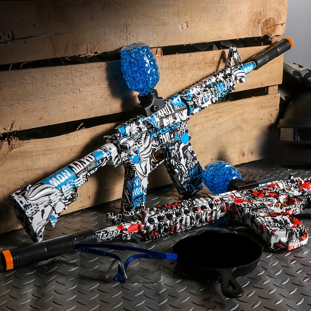 Pistola de bolas de salpicadura, pistola de gel manual con 10000 bolas,  pistola Orby para patio trasero y actividades al aire libre, regalo de  juego