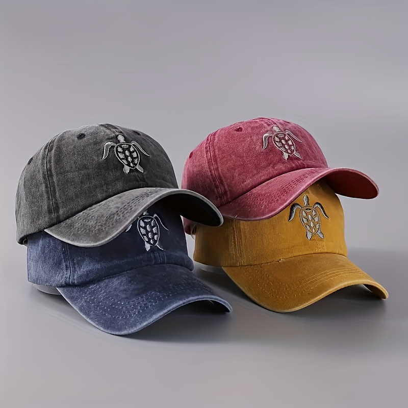Unisex Two-Tone Washed Baseball Cap，Adjustable Hats for Men，Trucker Dad Hat  for Summer
