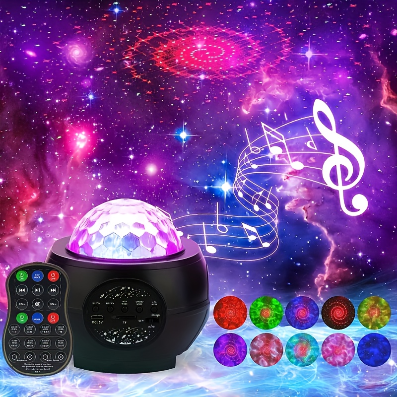 Night Light Projector with Music LED Star Light Projector Remote Control  Galaxy Star Sky Projector Light Starry Projector Star Projector Night  Light, starlight projector