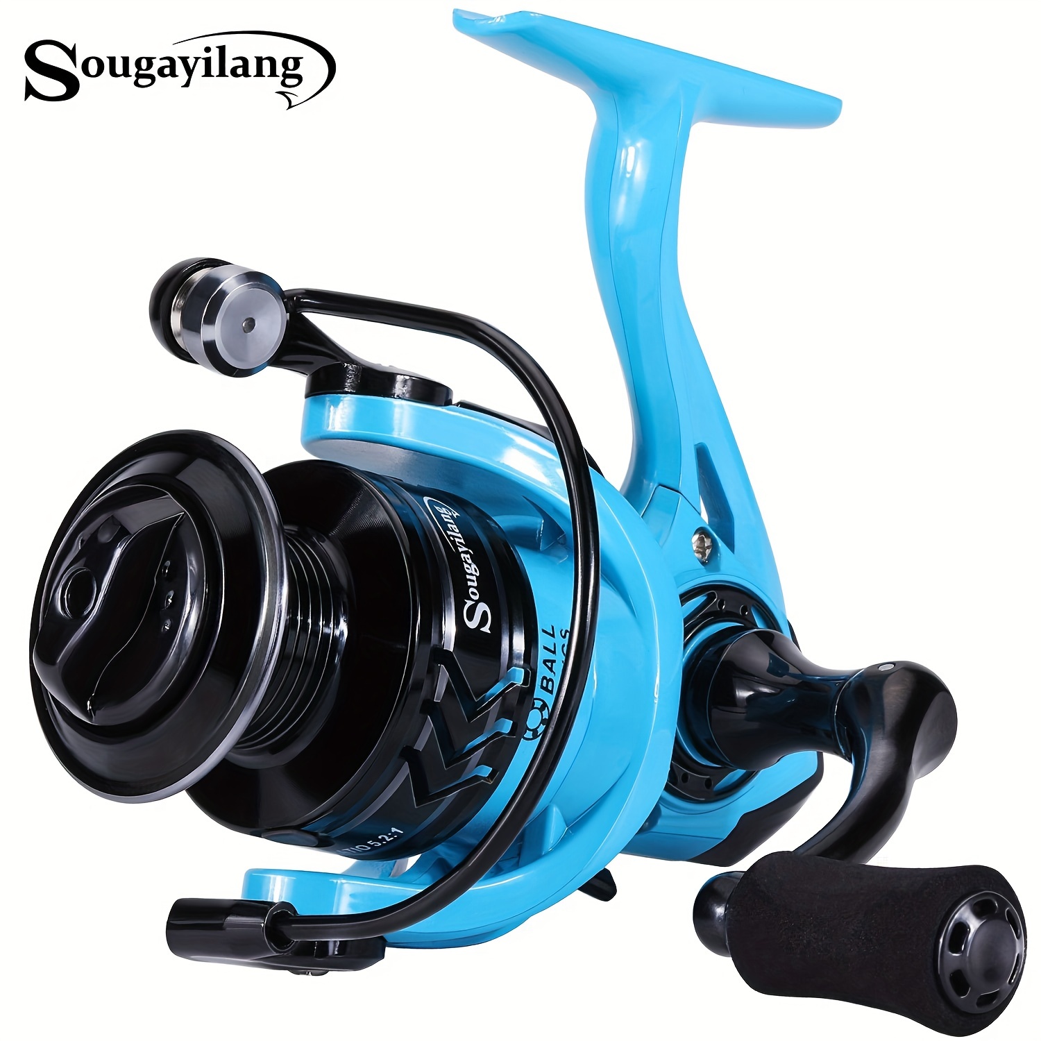 Ultralight Fishing Reel Gear Ratio 5.2:1 Spinning Reel With 60m
