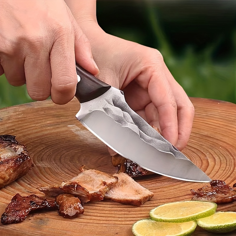 Stainless Steel Heavy Duty Bone Chopping Knife, Multifunctional Sharp Fruit  Knife For Outdoor Camping And Picnic - Temu