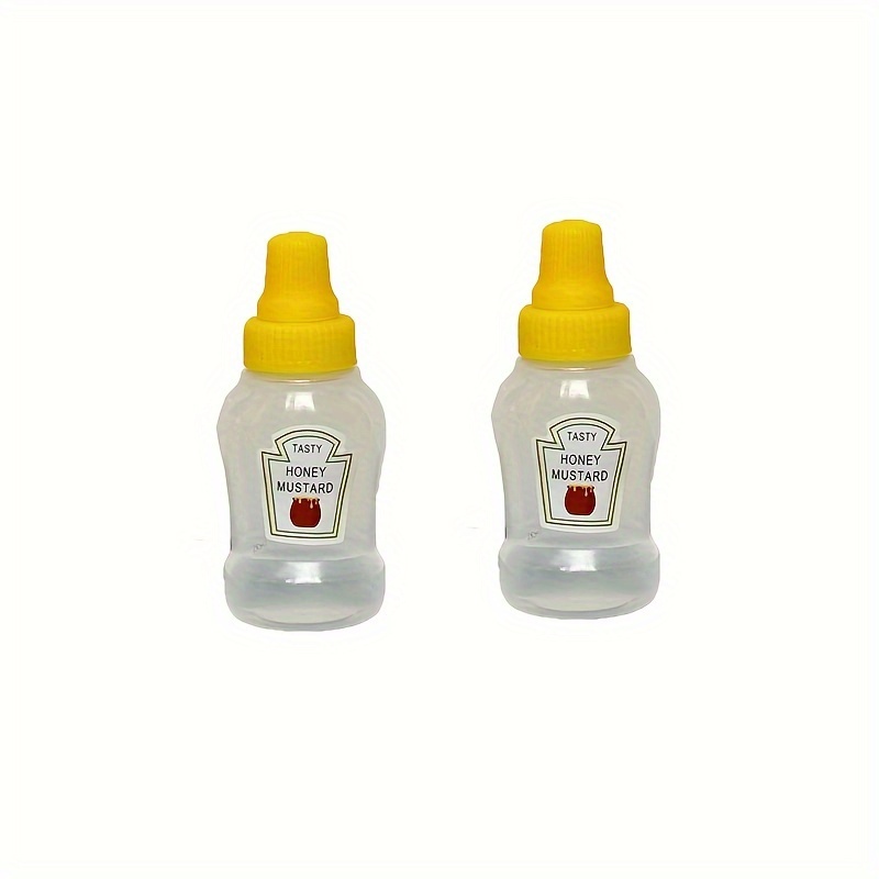 2pcs, Mini Condiment Squeeze Bottles, Mini Squeeze Bottle, Plastic  Condiment Squeeze Bottles With Squeeze Top, Multifunctional Sauce Bottles,  Sauce Sq