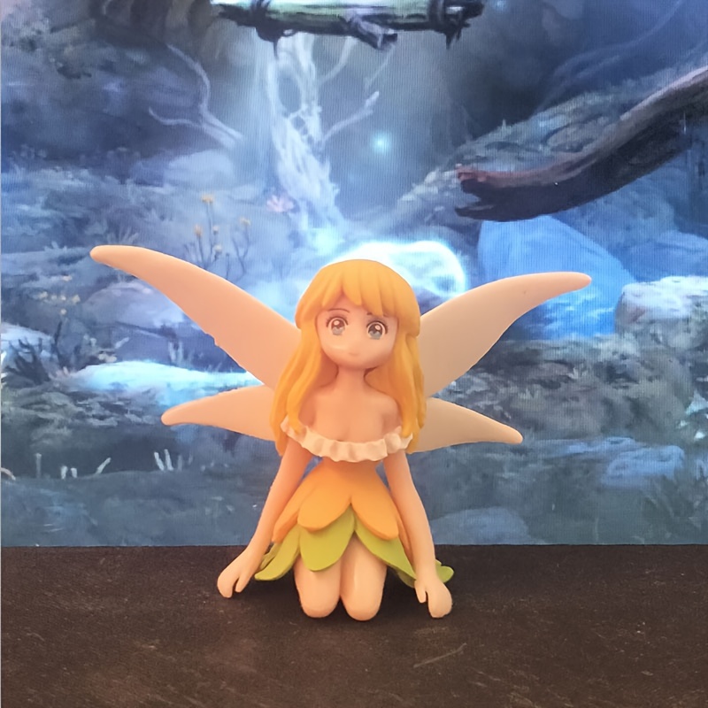 Glowing Mini Resin Elf Statues Resin Craft Miniature Fairy - Temu
