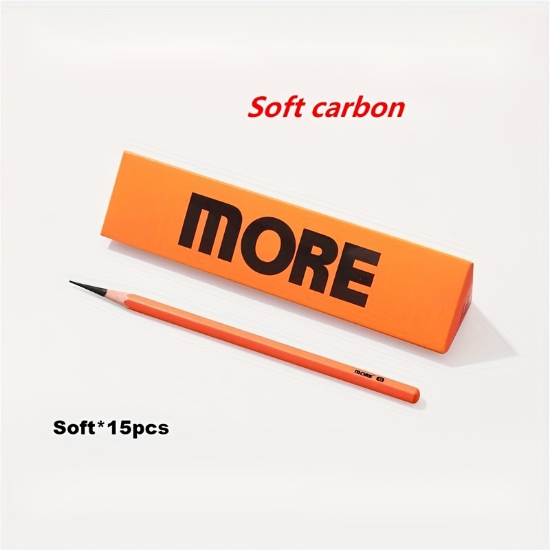 15 Special Carbon Pencils, Soft Carbon, Medium Carbon, Hard Carbon, 14b,  Extra Soft Carbon, 5 Styles For You To Choose - Temu