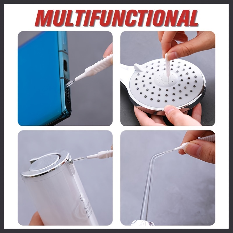 60 Pieces Shower Nozzle Cleaning Brush Shower Head Anti-Clogging Cleaning  Brush Multifunctional Small Hole Cleaning Brush for Bathroom and Electronic  Equipment Nylon Brush
