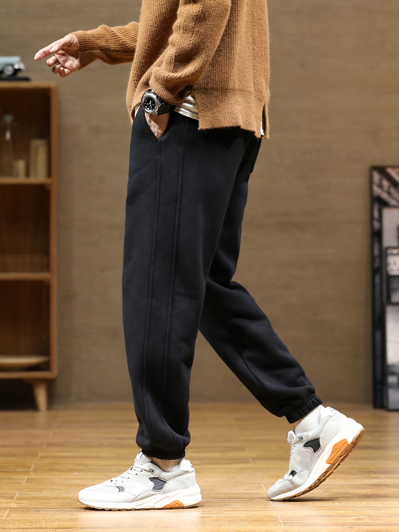 California Print Joggers, Men's Casual Street Style Sweatpants, Sports Pants for All Seasons,Temu