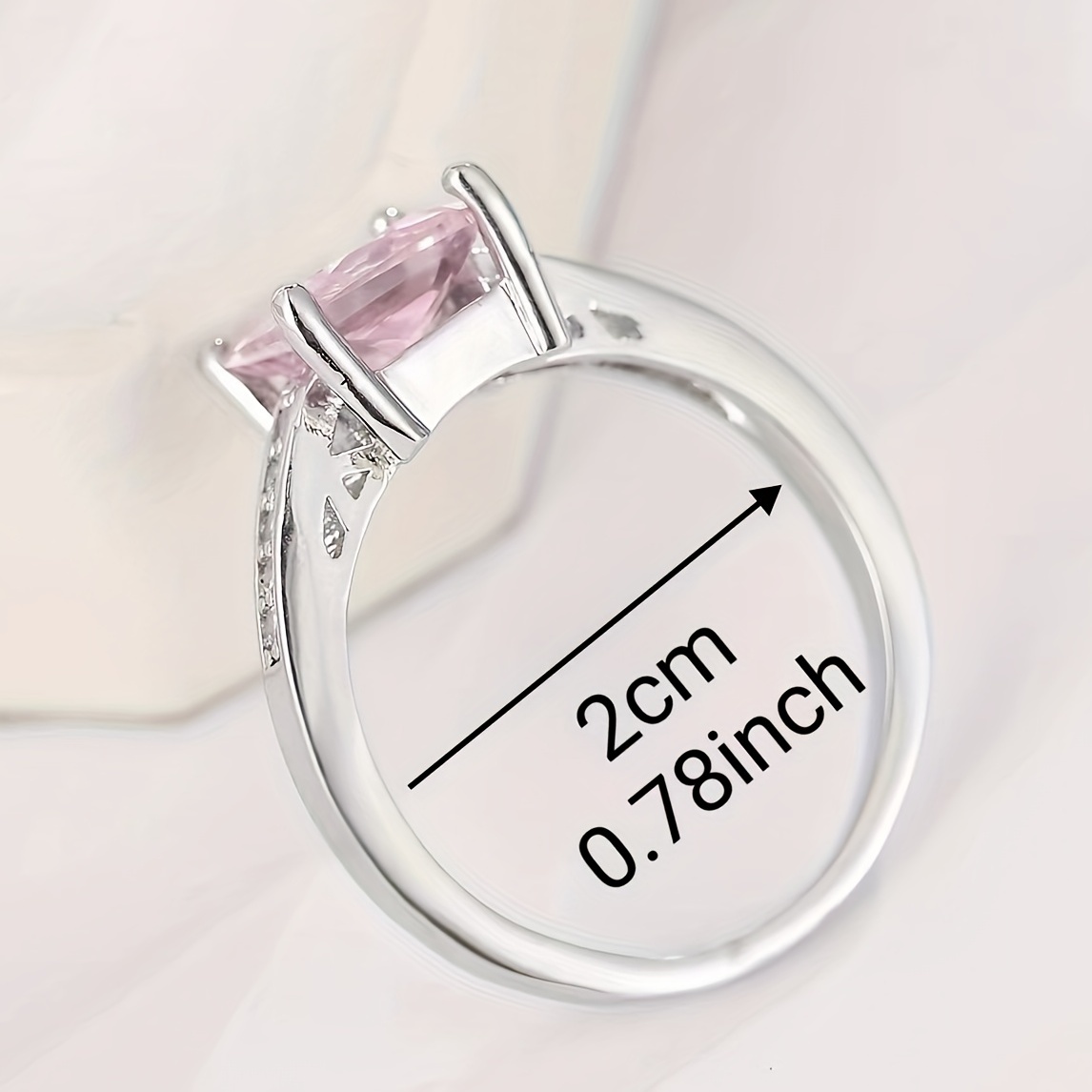 Copper Zircon Ring Gift, Classic Style