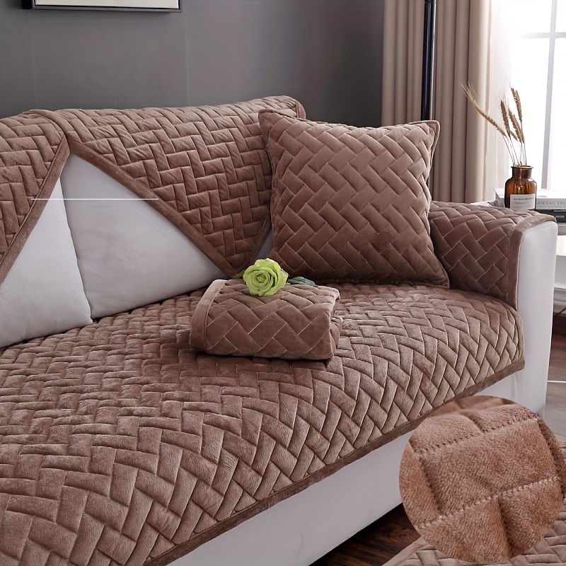 Decorative Velvet Stuffed Cushion Cover For Living Room - Temu