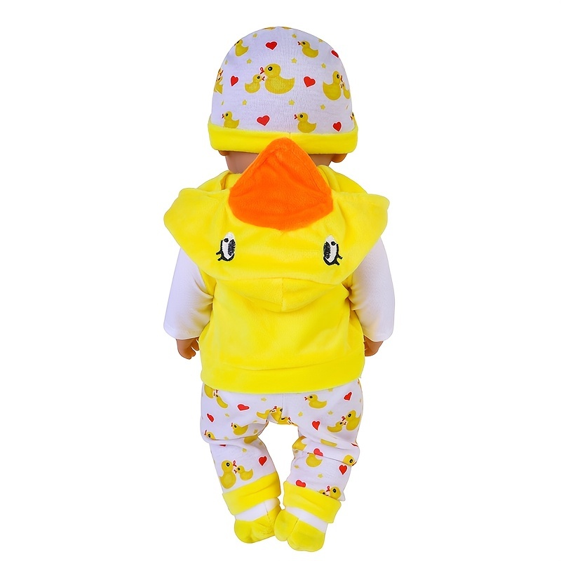 cute yellow duck-cute yellow duck doll clothes set of 5 for 17 18 inch newborn doll kids christmas holiday gifts not included doll 2