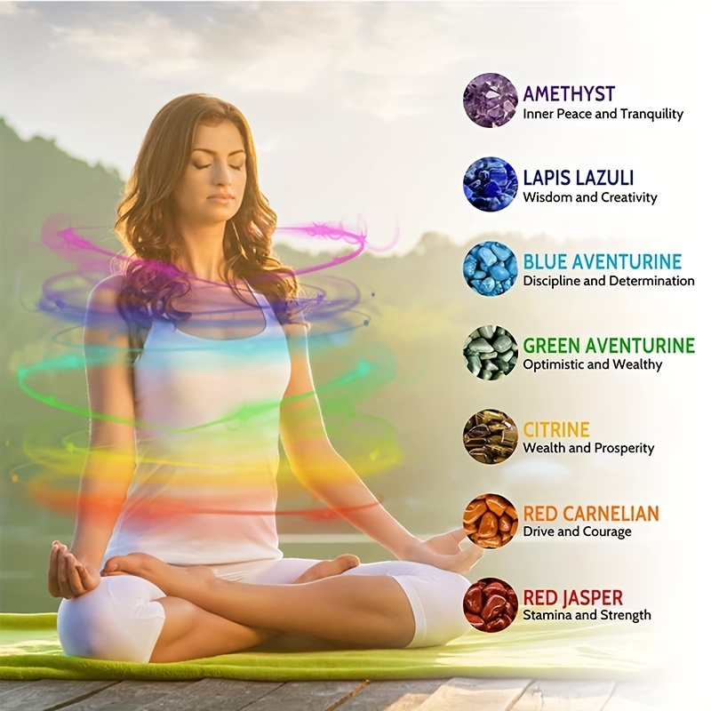 Seven Chakra Natural Stone Pendant