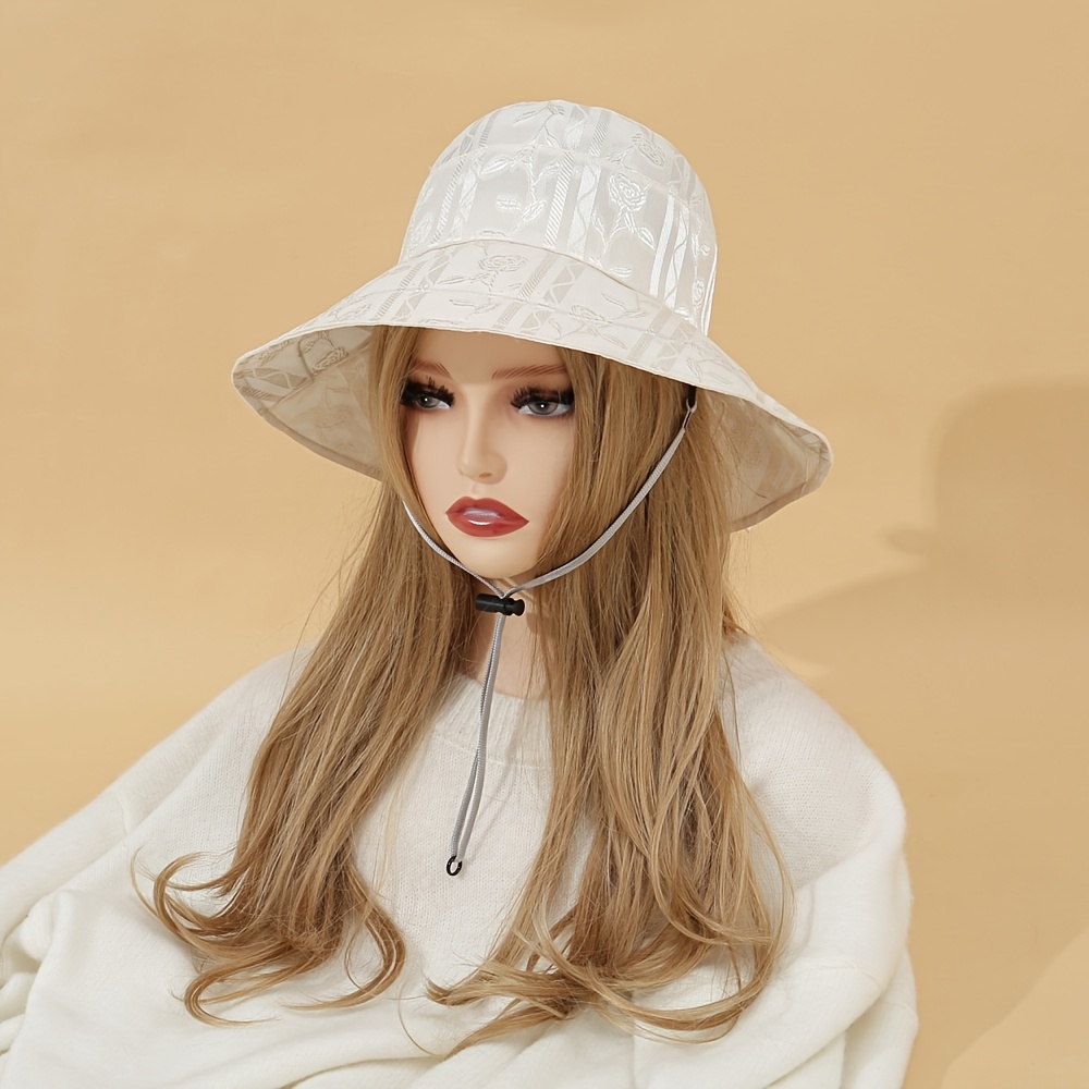 Louis Vuitton Summer Sun Bucket Hat White Cotton LV