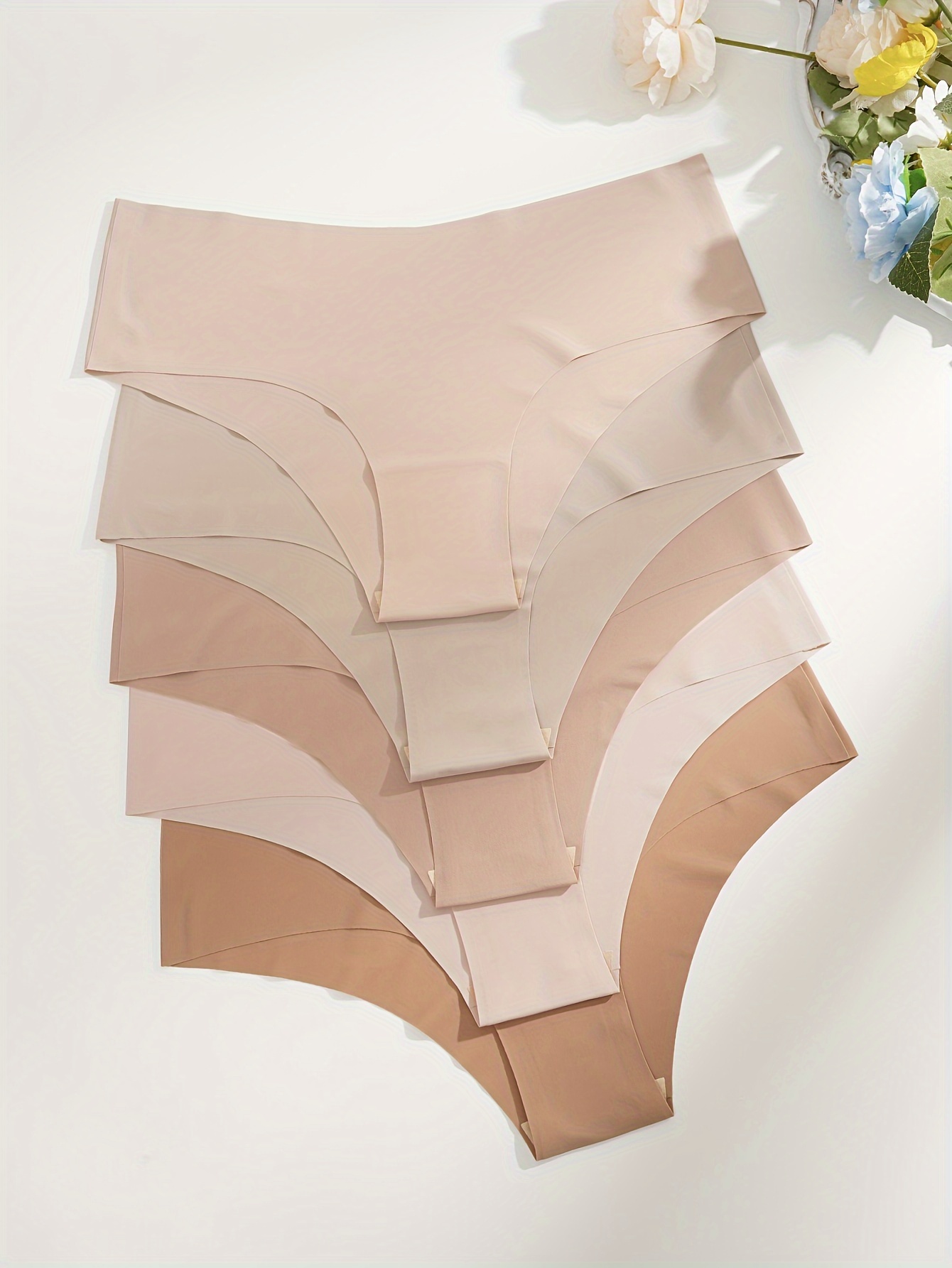 Solid Seamless Hipster Panties Comfort Simple Quick Drying - Temu Canada