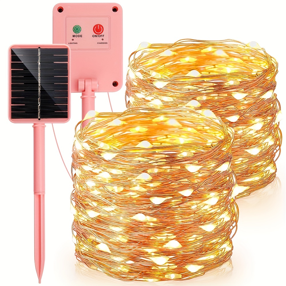 Led Solar String Lights Outdoor 50/100/200/300 Led Solar - Temu Canada