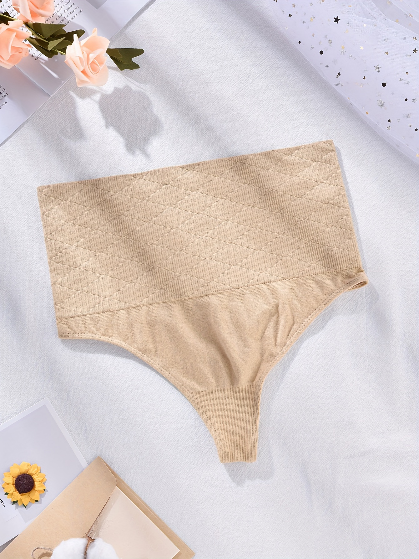 Spanx Women's Cotton Control Thong Panties