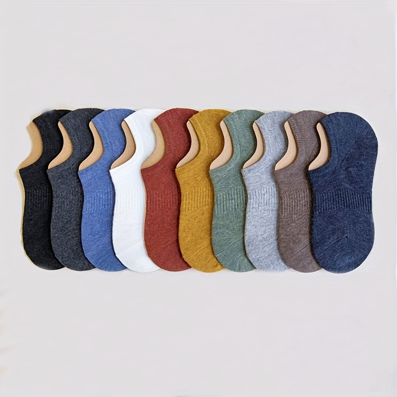 10 Pares Calcetines Algodón Hombre Calcetines Casuales Color - Temu