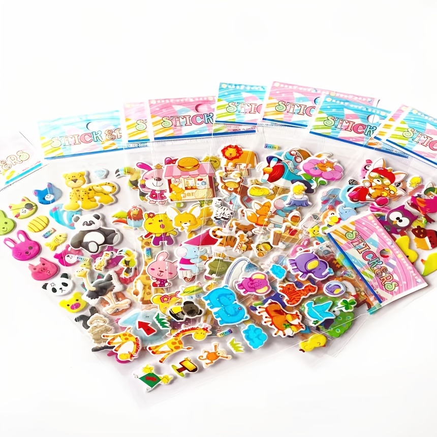 24 Sheets(400+) Dinosaur 3D Puffy Stickers for Toddlers Kids, Bulk  Preschool Sticker Sheets for Reward, Craft, Scrapbooking