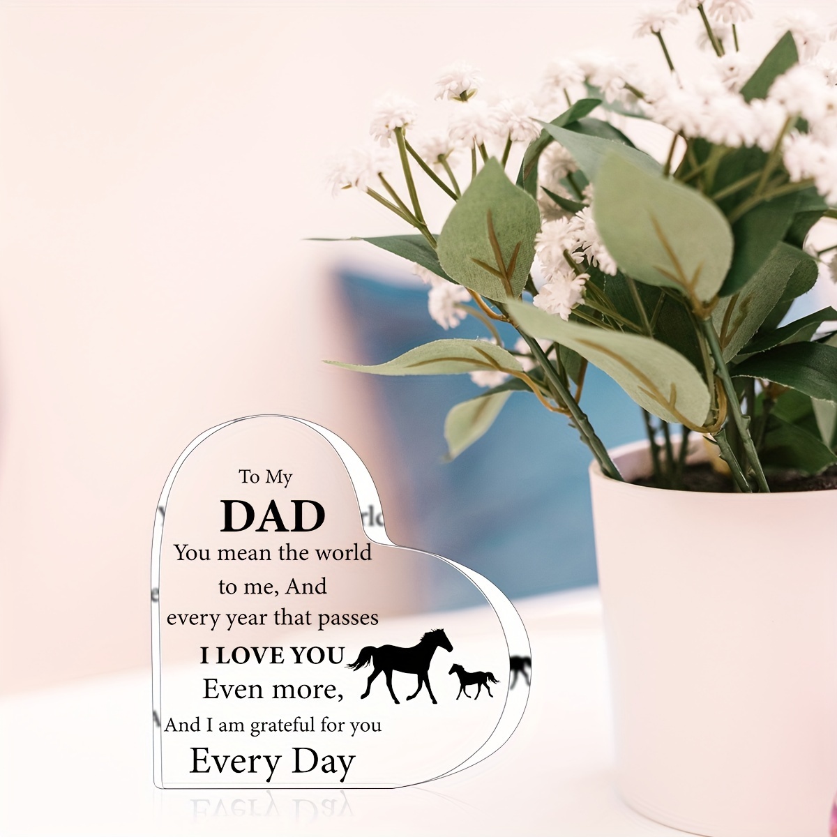 Dad Gift Father Gift Father In Law Gift Acrylic Heart Dads - Temu