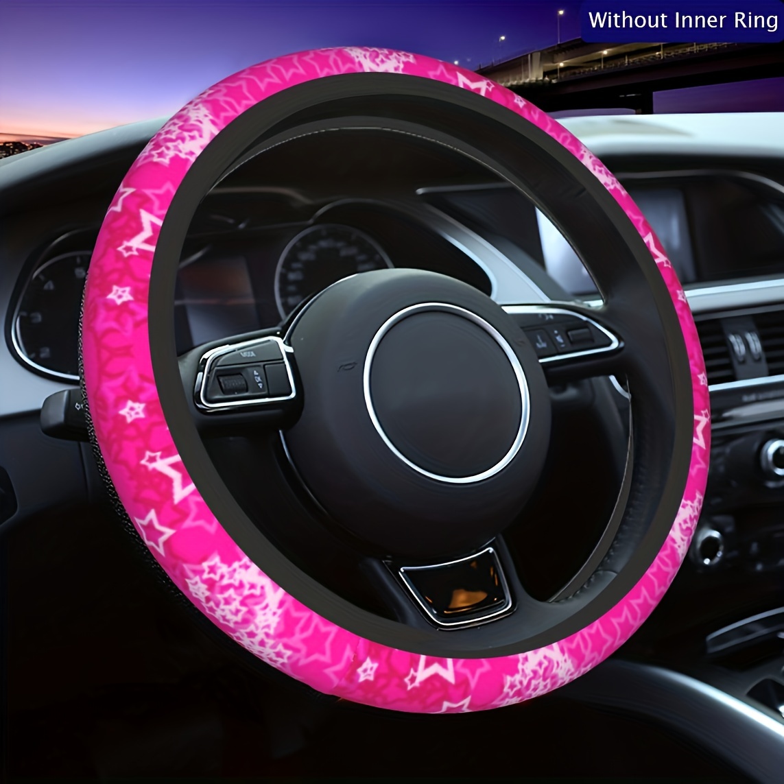 Car Steering Wheel Logo Diamond Decoration Cover Sticker For - Temu Poland