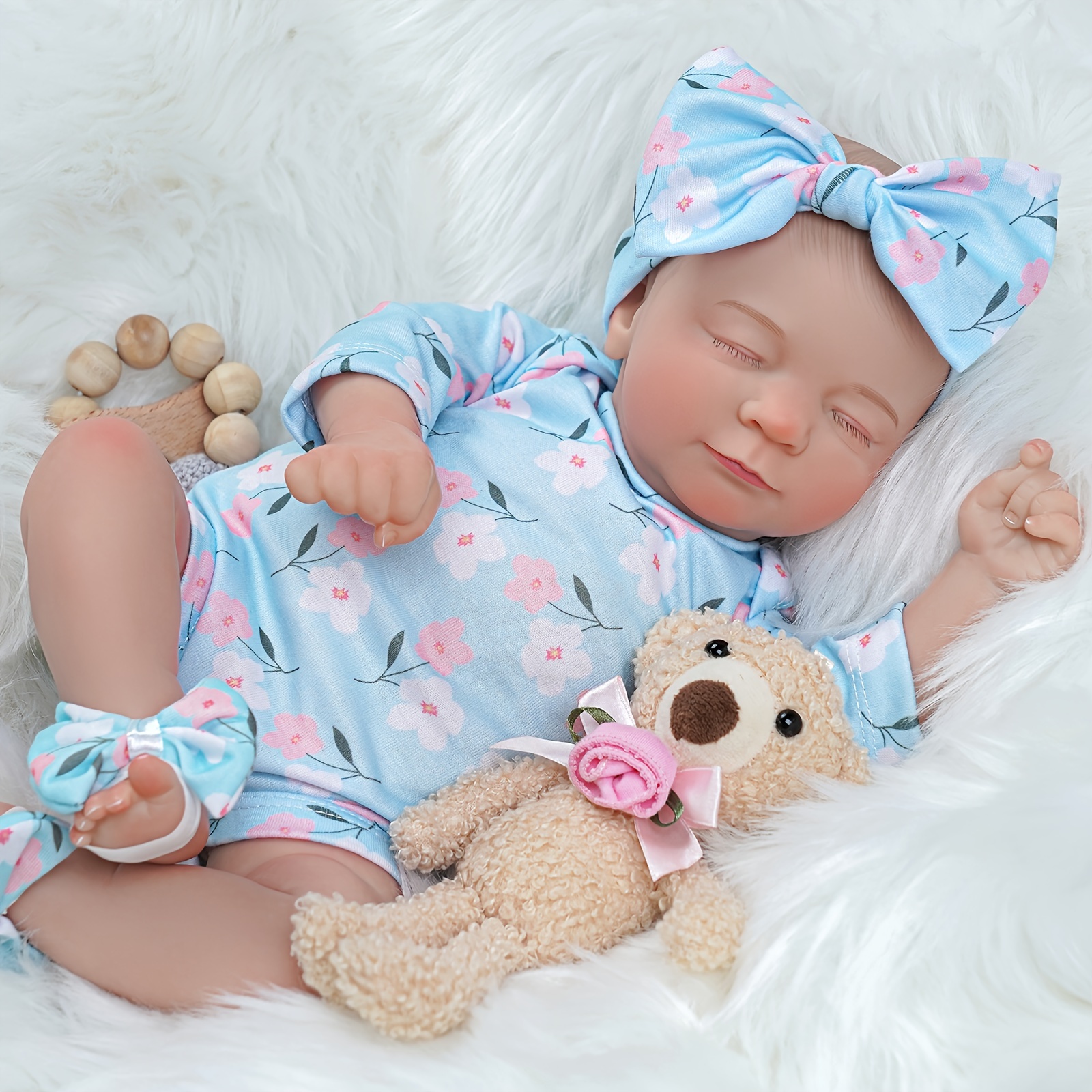 Lucy Reborn Finished Doll Bebe Reborn Doll Inch New Face Realistic Reborn  Sleeping Newborn Baby Boy Real Doll Kids - Temu