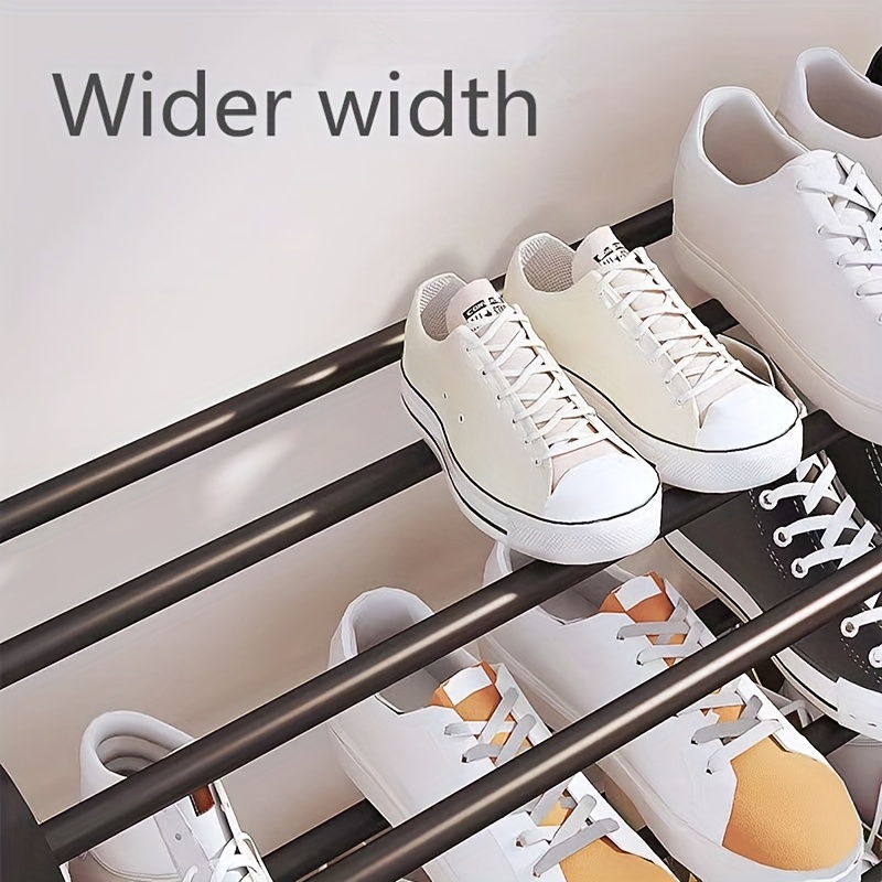 1pc Simple Stainless Steel Shoe Rack For Doorway, With Multiple