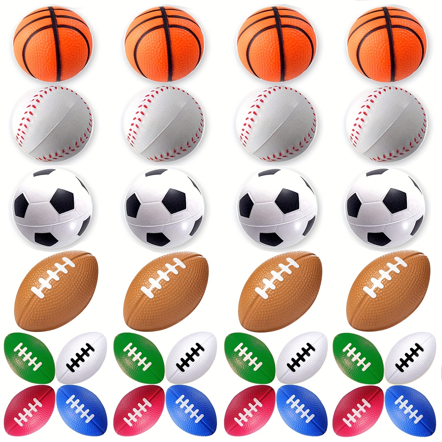 12 Pièces Mini Ballon Football,Ballon Mousse Foot 6cm,Petite Balle