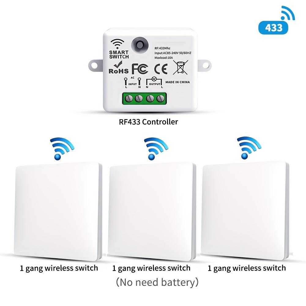 Récepteur Wi-Fi compatible Tuya App, Alexa, Google pour interrupteur sans  Fil - Matériel électrique/Interrupteurs et commutateurs sans fil -  dhomeclair