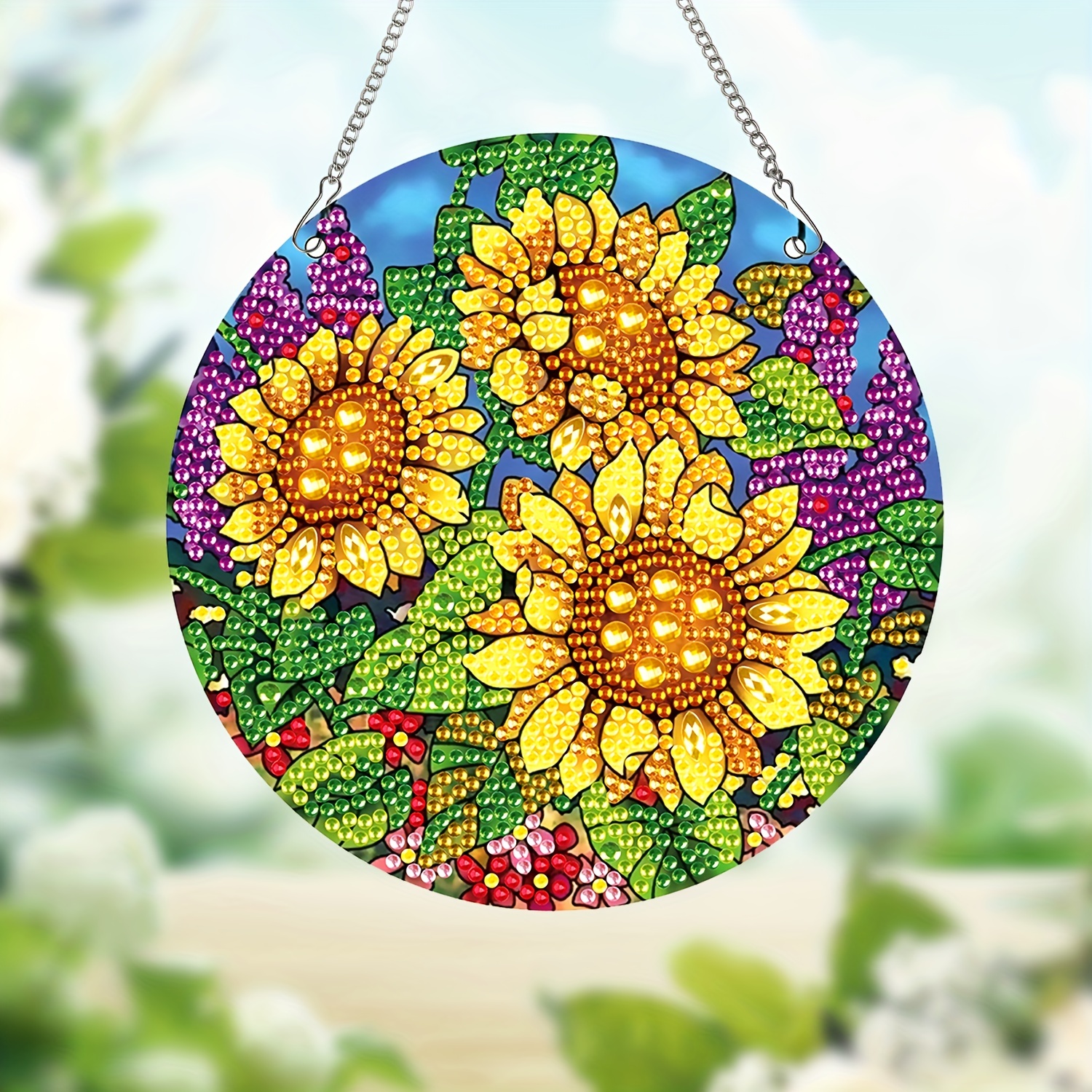 DIY Sunflower Diamond Painting Lovely Flower Design Embroidery