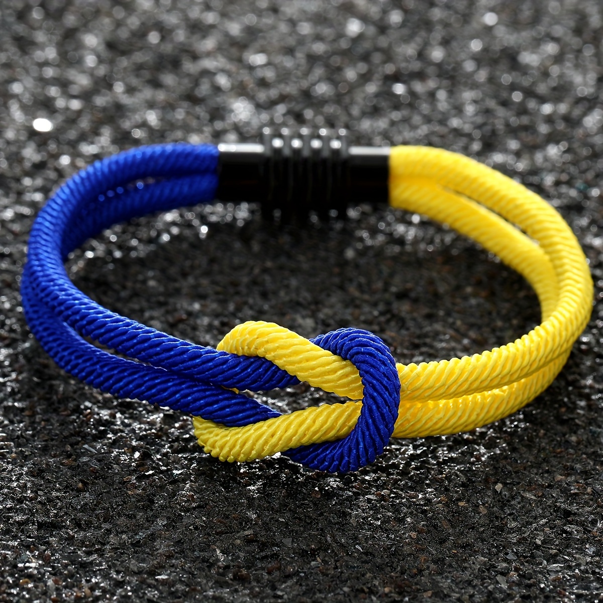 Paracord Woven Rope Bracelet Adjustable Buckle Accessories - Temu