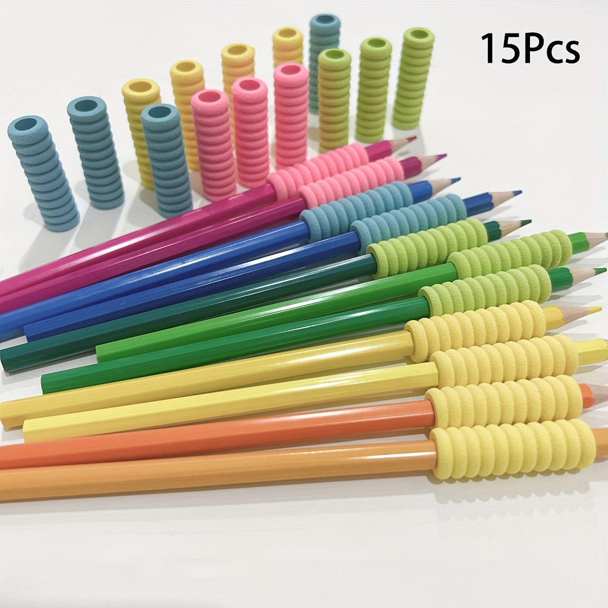 Multicolor Thread Sponge Pencil Holder Pencil Gel Pen Case - Temu