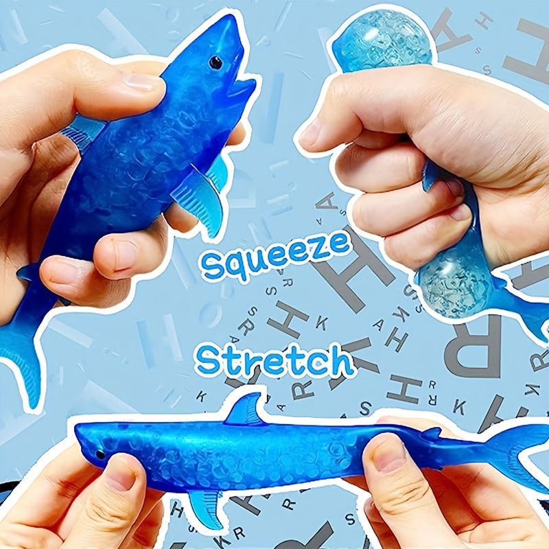 CLEARANCE - SALE - Shark Water Bead Filled Squeeze Stress Ball