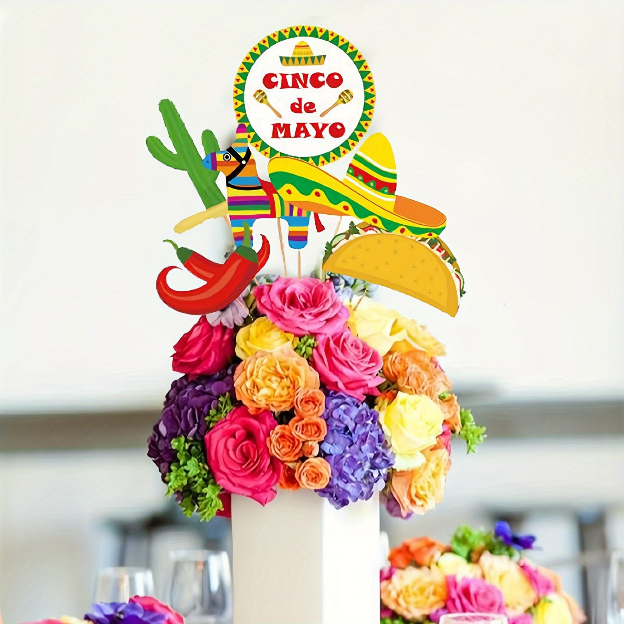 Mexican Fiesta Theme Party Tablecloths, Cinco De Mayo Party