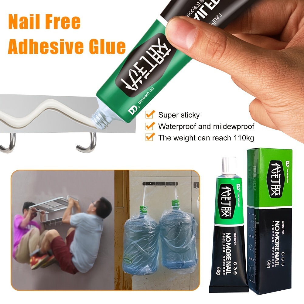 Nail free Glass Glue Anti mildew Waterproof Substitute Nail - Temu