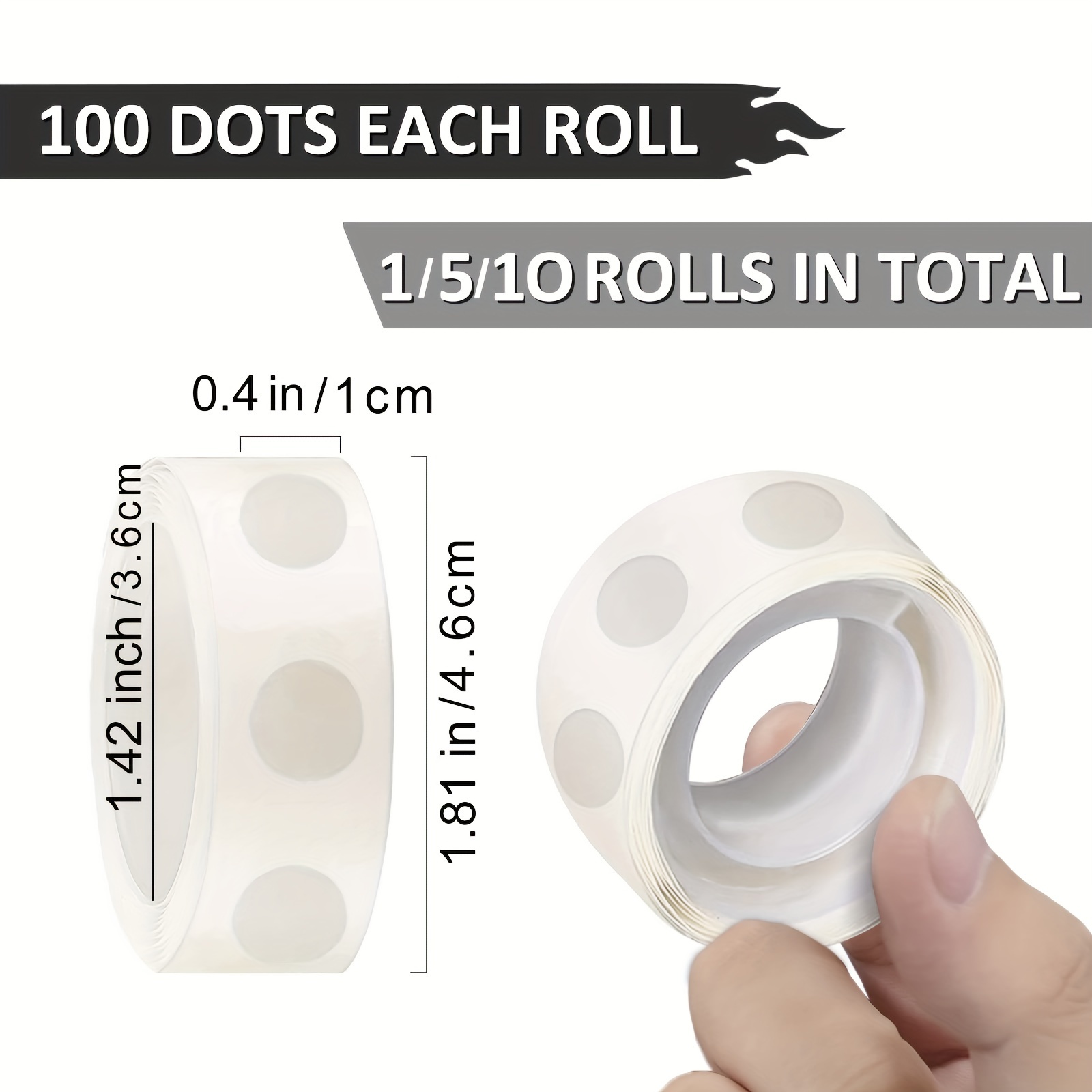  1000pcs Glue Point Clear Balloon Glue Removable Adhesive Dots  Double Sided Dots of Glue Tape for Balloons Craft Glue Points Dots Sticky  Dots or Wedding Decoration